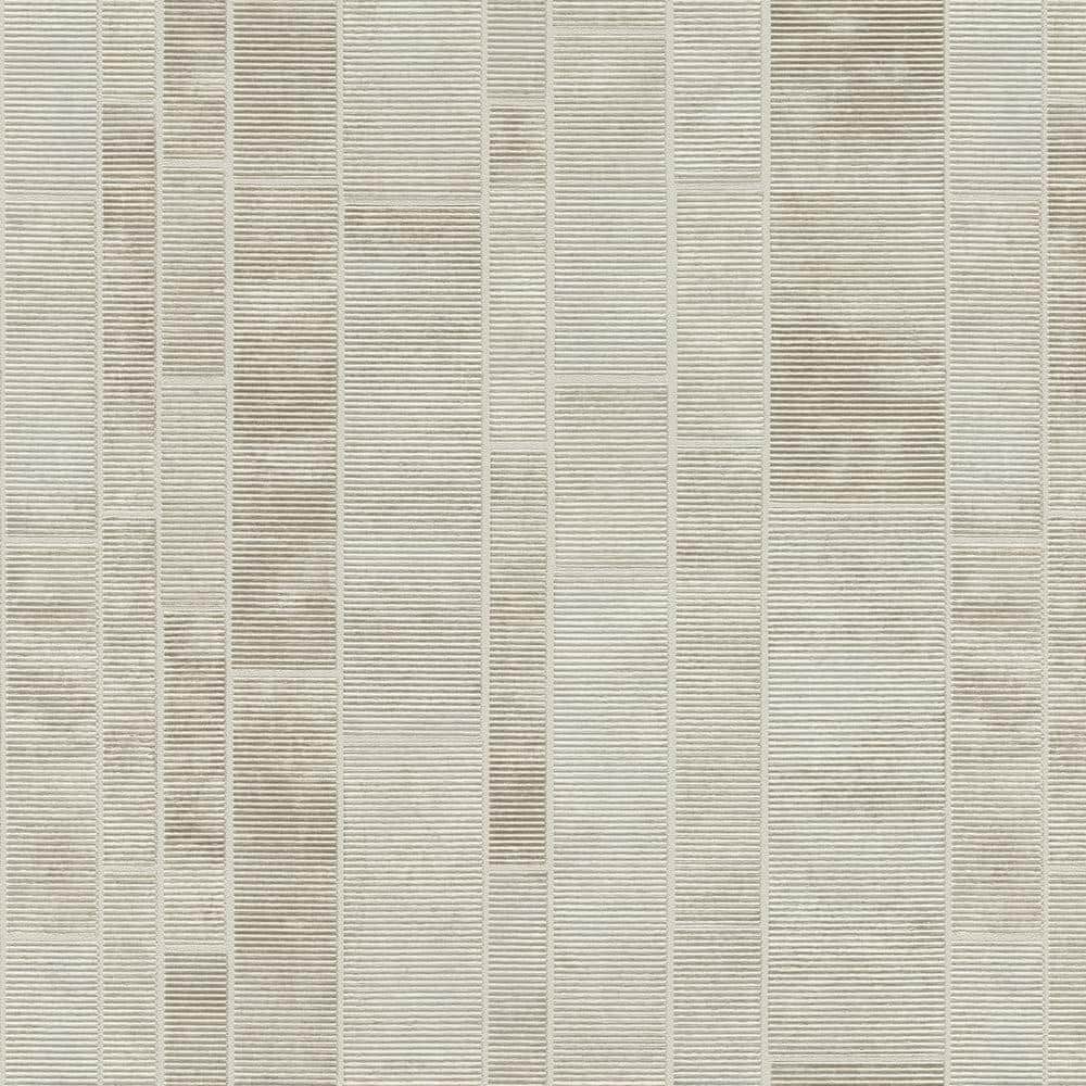 Ivory 3D Geometric Non-Woven Vinyl Wallpaper