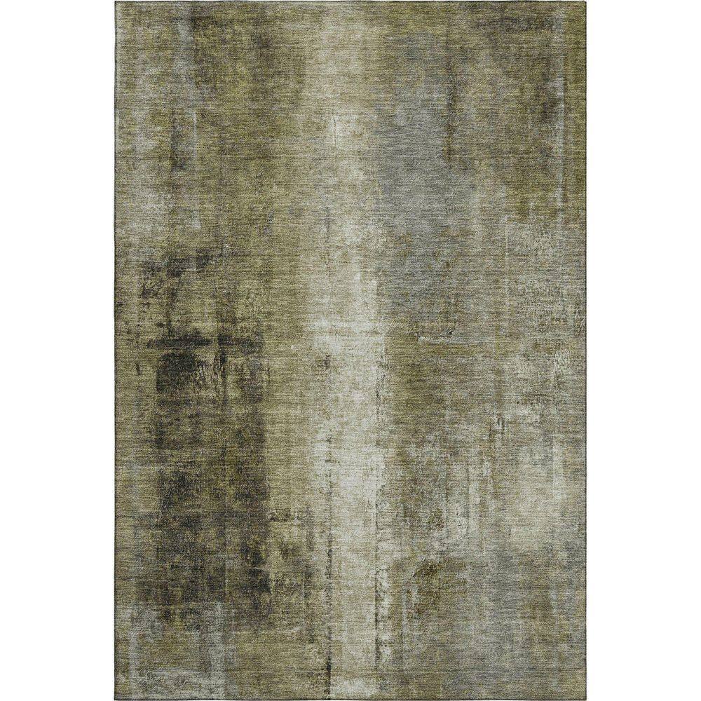 Addison Rugs Mayfield Premium Machine Washable Abstract AMF1980 Olive 3 ...