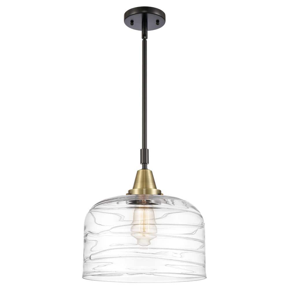 Bell 100-Watt 1-Light Black Antique Brass Standard Mini Pendant Light with Clear Glass Shade, No Bulbs Included price history on PriceWatchPro