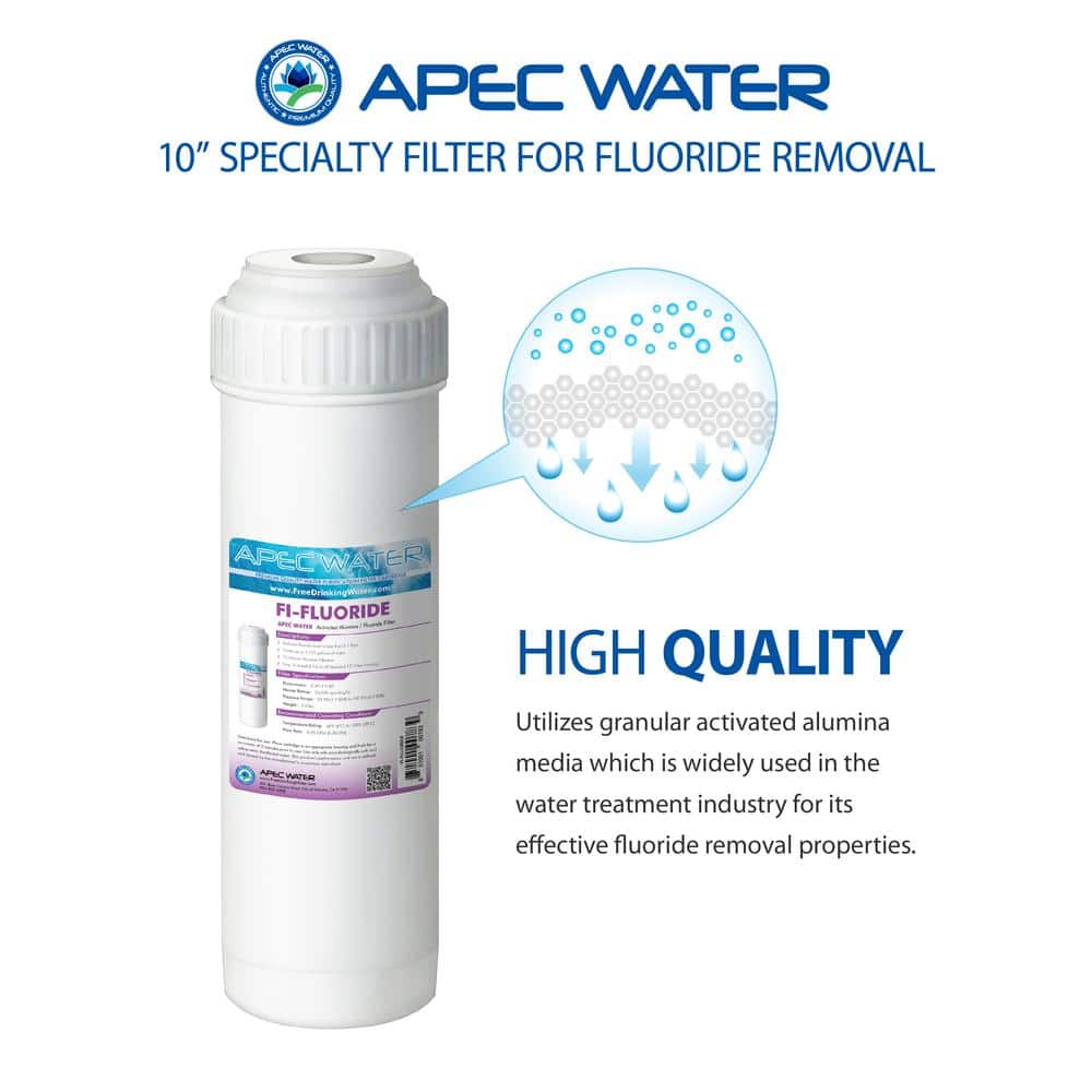 APEC 10" White Fluoride Reduction Water Filter