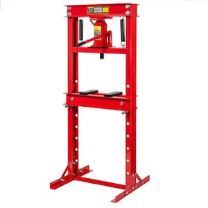 20-Ton Capacity Floor Jack Stand Type Hydraulic Work Shop Press H-Frame with Plate