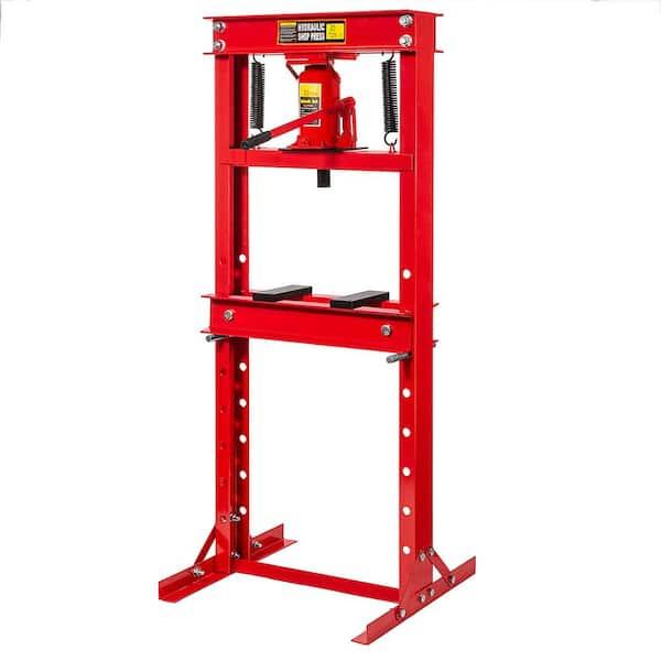 Big Red 12-Ton Shop Press with Stamping Plates T51201 - The Home Depot