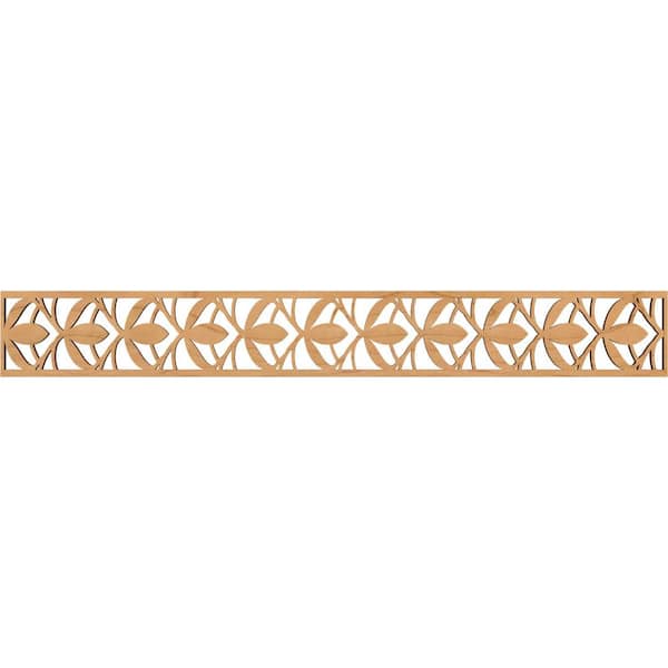 Ekena Millwork Salem Fretwork 0.375 in. D x 46.5 in. W x 6 in. L Maple Wood Panel Moulding
