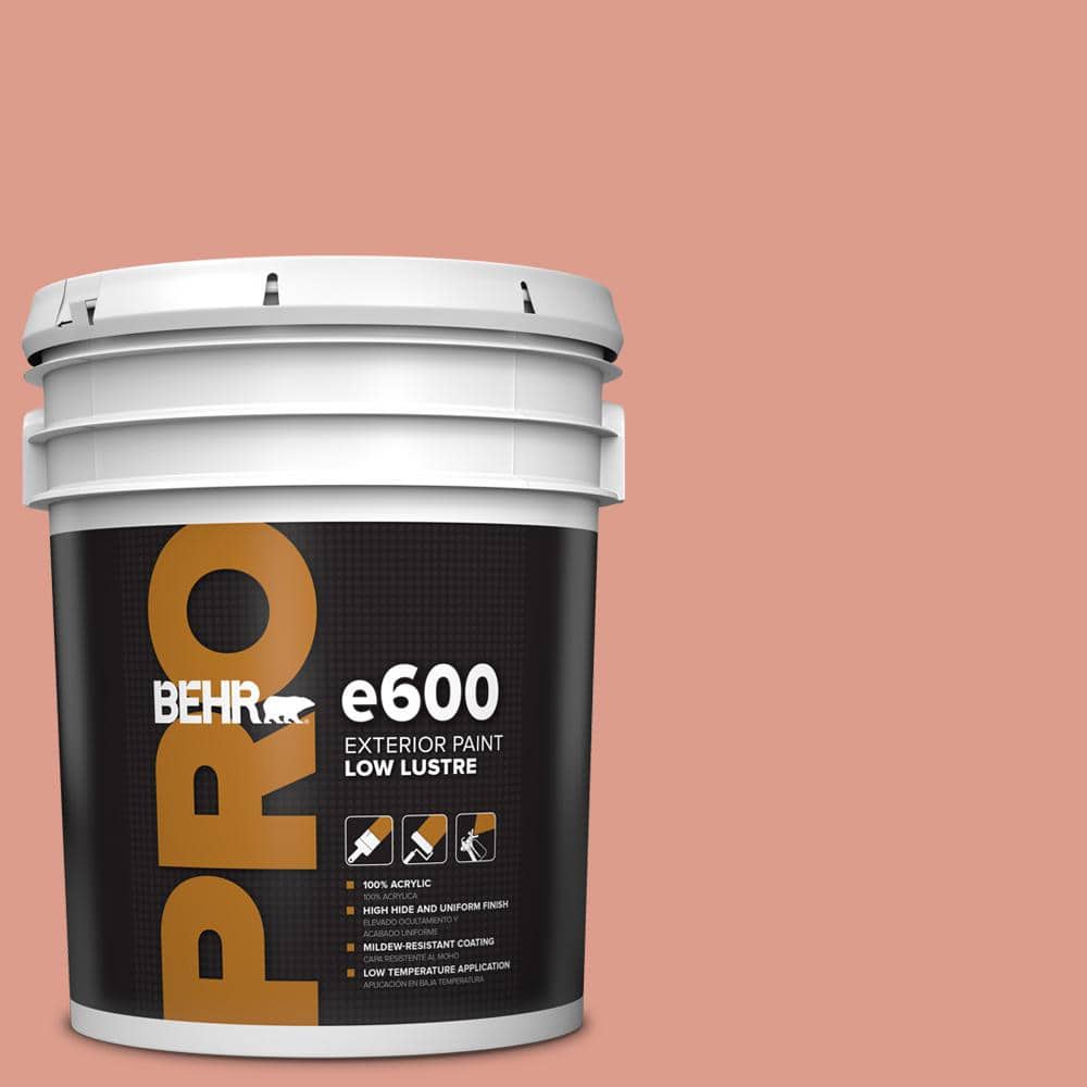 BEHR PRO 5 gal. #210D-4 Medium Terracotta Low Luster Exterior Paint ...