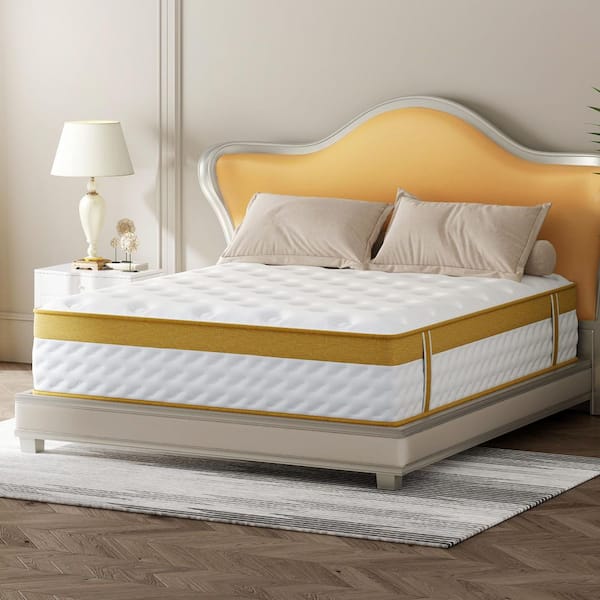 Crystli Queen Medium Hybrid 10 in. Bed-in-a-Box Mattress