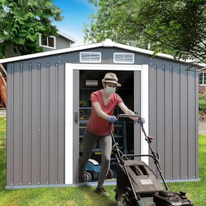 10 ft. W x 8 ft. D Metal Outdoor storage Shed, The Tool Storage Shed, Can Be Locked, Covered with 80 sq. ft.