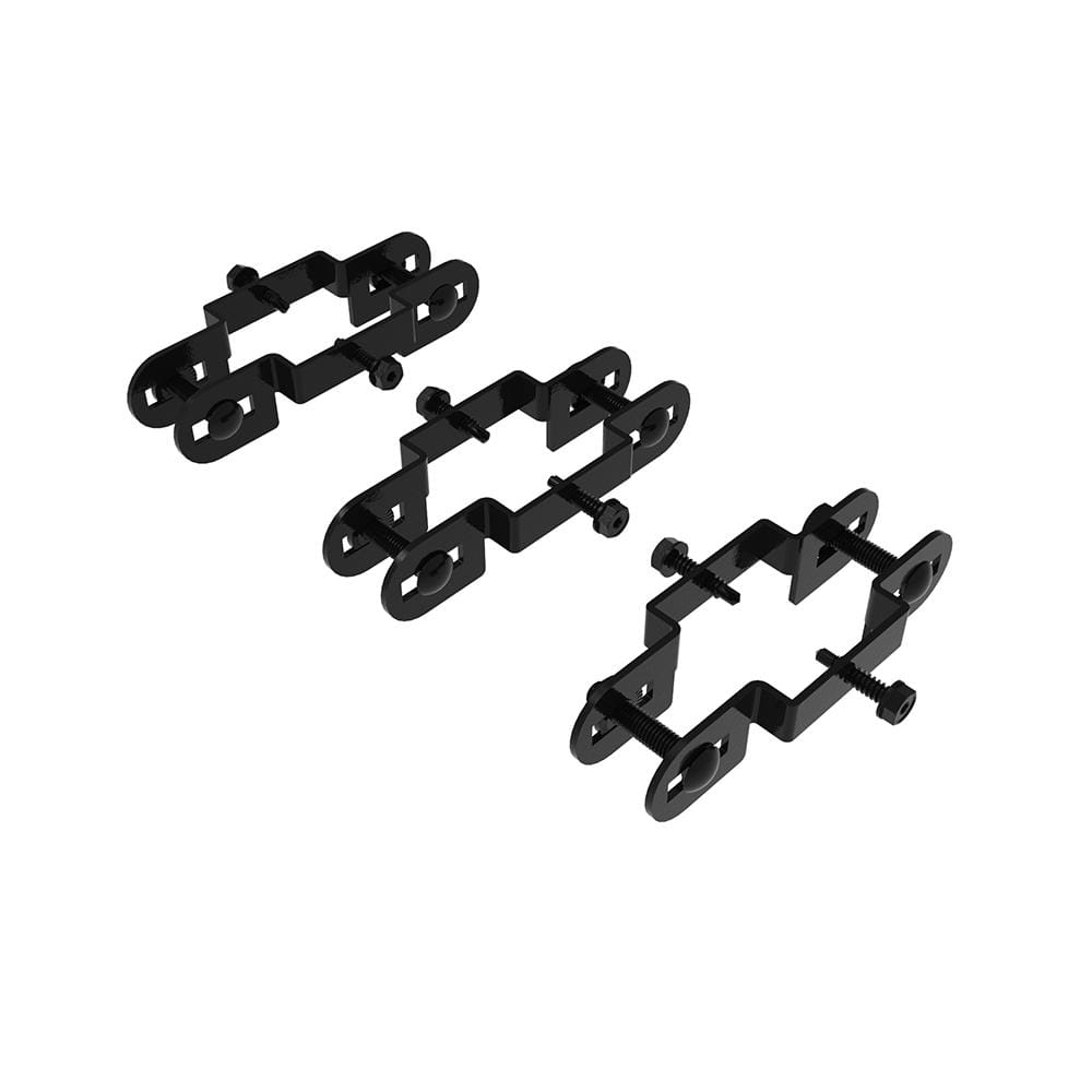 FORTRESS Versai Gloss Black Steel Fence Line Bracket (3Pack) 718132204
