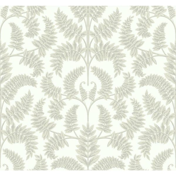 York Wallcoverings 60.75 sq ft Beige Royal Fern Damask Pre-Pasted Wallpaper