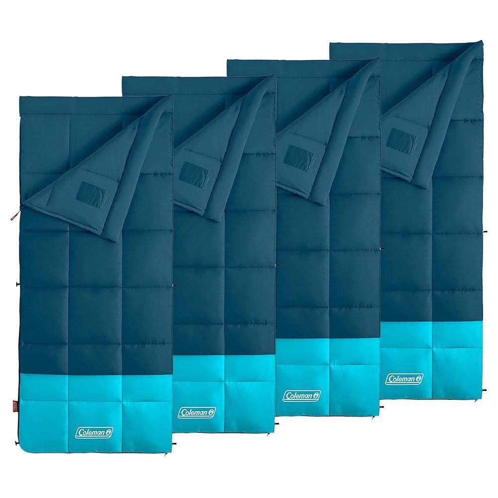 Coleman Kompact Lightweight 20 Fahrenheit Camping Hiking Sleeping Bag (4 Pack) 4 x 2000037219