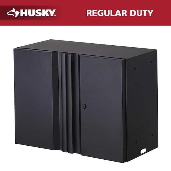 7-Piece Regular Duty Welded Steel Garage Storage System in Black