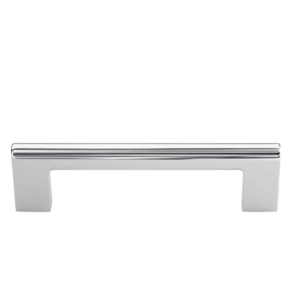 Vail 4-inch Polished Chrome Cylindrical Bar Pull