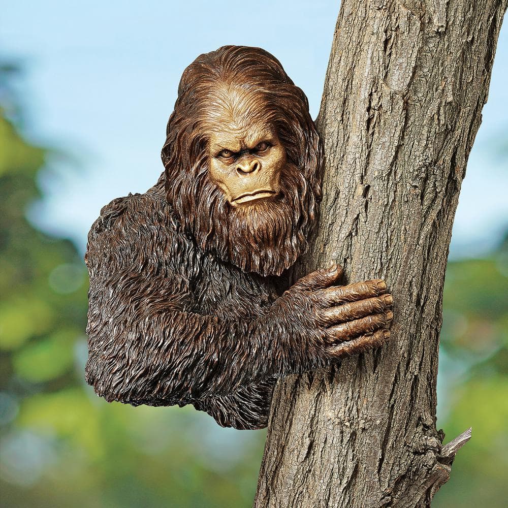 Bigfoot the Bashful Yeti Multicolored Resin Tree Sculpture