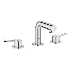 Concetto 8 in. Widespread 2-Handle Mid-Arc Bathroom Faucet in StarLight Chrome