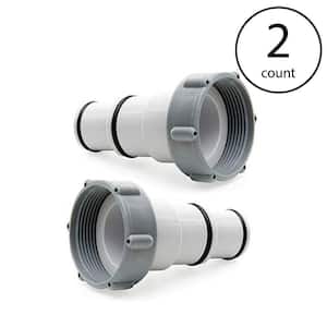 Hose Adapter A with Collar for Threaded Connection Pool Pumps-Pair (2-Pack)
