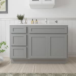 45 in. W x 21 in. D x 32.5 in. H Bath Vanity Cabinet without Top in Gray