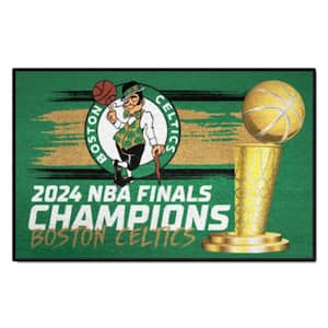 Boston Celtics 2024 NBA CHAMPIONS 19 in x 30 in Sports Fan Area Rug