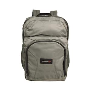 18 in. Gunmetal Industrial Grade Nailhead Nylon Pro Backpack 33L Capacity