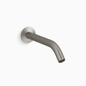 Components Wall-Mount Bathroom Sink Faucet Spout in Vibrant Brushed Nickel