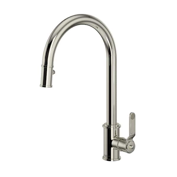 Armstrong Single-Handle Pull-Down Sprayer Kitchen Faucet in Polished Nickel