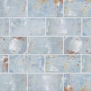 Biarritz Blue 3 in. x 6 in. Ceramic Wall Tile (5.72 sq. ft./Case)