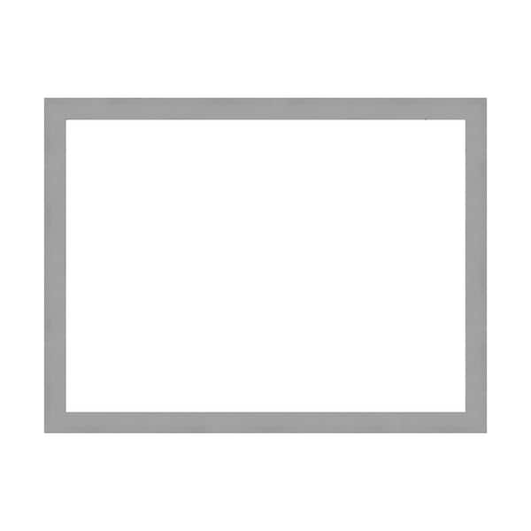 Mirror Makeover Brushed Nickel 41.25 in. W x 31.25 in. H Bathroom Mirror Frame Border Kit-Fits a 40x30 mirror