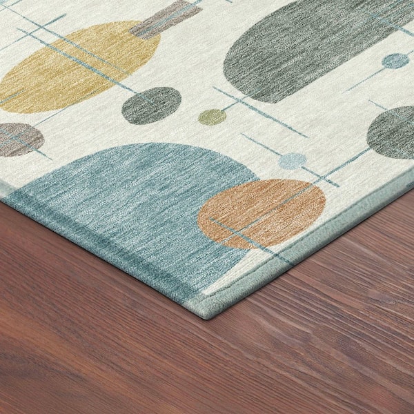 Chantille Machine Washable Indoor/Outdoor Abstract ACN2393 Ivory 2 ft. x 3 ft. Accent Rug