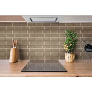 Artisan Taupe 3 in. x 6 in. Glossy Ceramic Subway Wall Tile (1 sq. ft./Case)