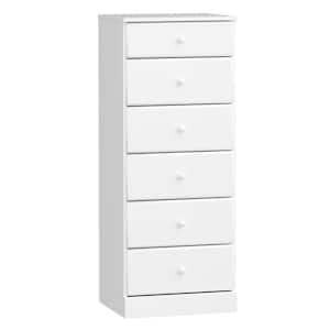 Astrid 6-Drawer White Chest