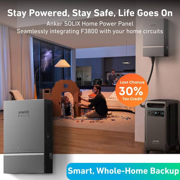 SOLIX Smart Home Power Controller for F3800 Accessible Whole Home Backup Power System