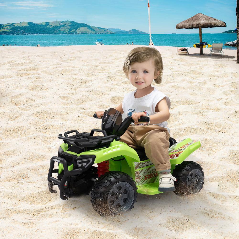 Green and Black 6-Volt Kids Ride-On ATV Car