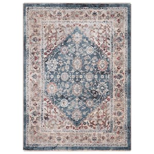 Pandora Collection Royalty Blue 3 ft. x 5 ft. Traditional Area Rug