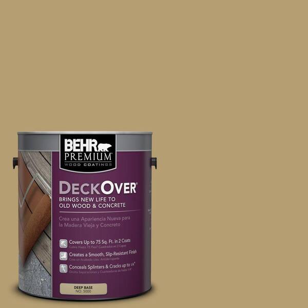 BEHR Premium DeckOver 1 gal. #SC-145 Desert Sand Solid Color Exterior Wood and Concrete Coating