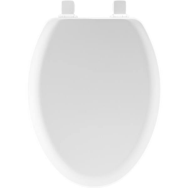 BEMIS Bathroom Lift Off Round Closed Front Toilet Seat Grey Hinges Hardware Wood 