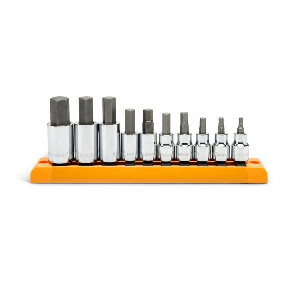 アメリカ GEARWRENCHソケット10個セット GEARWRENCH 3/8 in. and 1/2 in. Drive Hex Bit Metric Socket Set (10