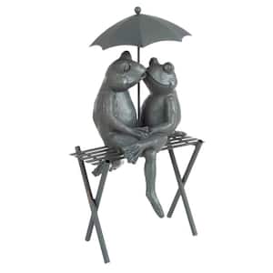Lawn and Garden Couple Frog Statue