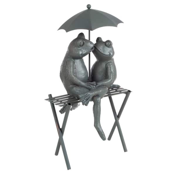 Pure Garden Lawn and Garden Couple Frog Statue