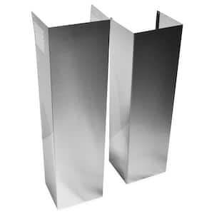 12 ft. Stainless Steel Wall Hood Chimney Extension Kit