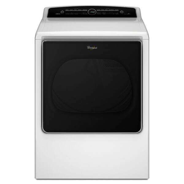 Whirlpool 8.8 cu. ft. 240-Volt High-Efficiency White Electric Vented Dryer with Steam Refresh, ENERGY STAR