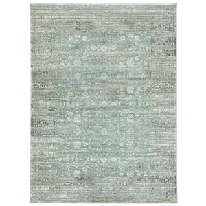 Seriate Light Green 5 ft. x 7 ft. Traditional Vintage Area Rug