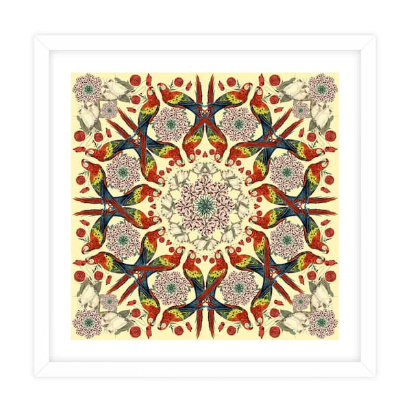 Unbranded Nature Kaleidoscopes Framed Animal Art Print 18 in. x 18 in.