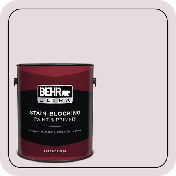 BEHR ULTRA 1 gal. #100E-1 Coquette Flat Exterior Paint & Primer