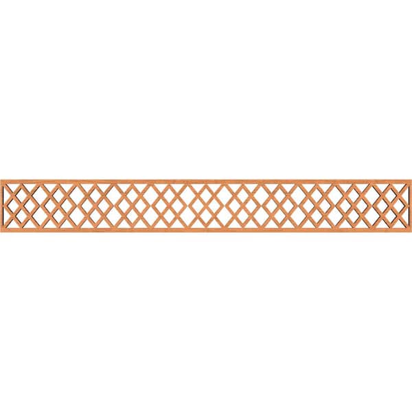 Ekena Millwork Hadley Fretwork 0.375 in. D x 46.5 in. W x 6 in. L Cherry Wood Panel Moulding