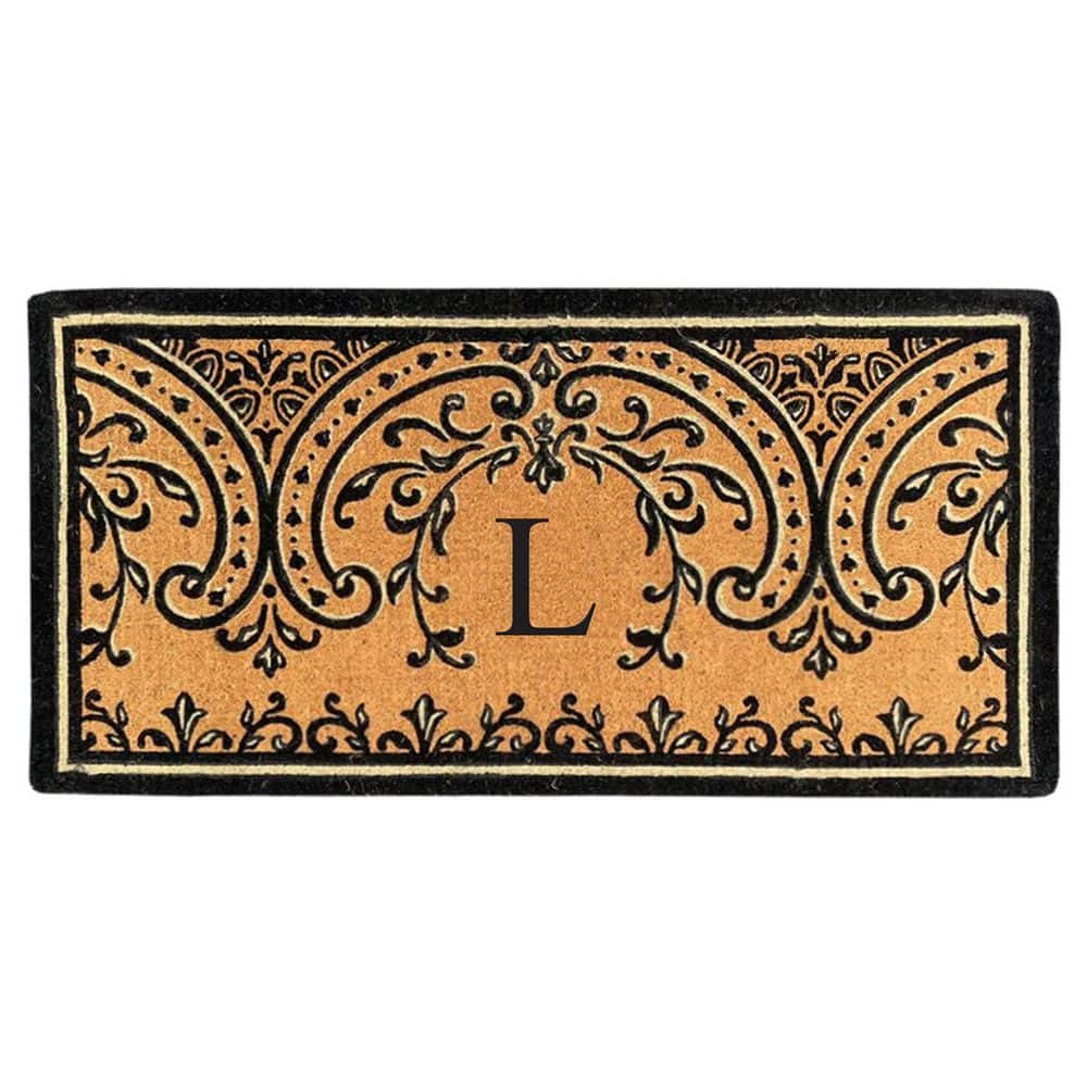 Heavy Duty Coir Easton 36 in. x 72 in. Monogrammed L Door Mat price history on PriceWatchPro