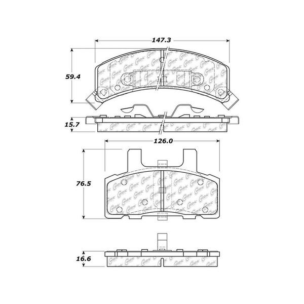 Centric Parts Disc Brake Pad Set