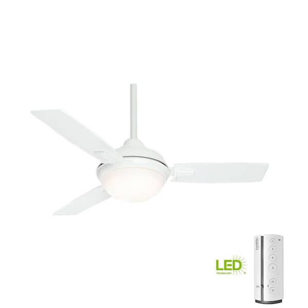 Details about   Casablanca 44" Verse White Dual Mount LED Light Damp Outdoor Ceiling Fan 