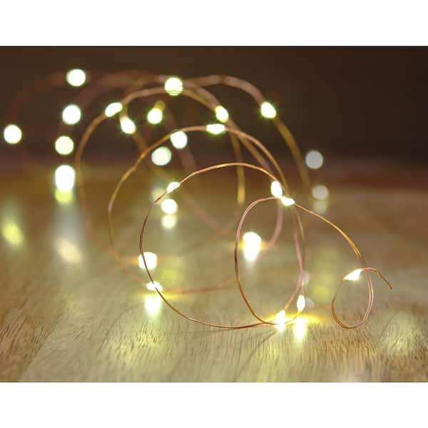 cigarette lighter fairy lights Hampton Bay Copper Wire LED Starry/Fairy String Light Plug-in