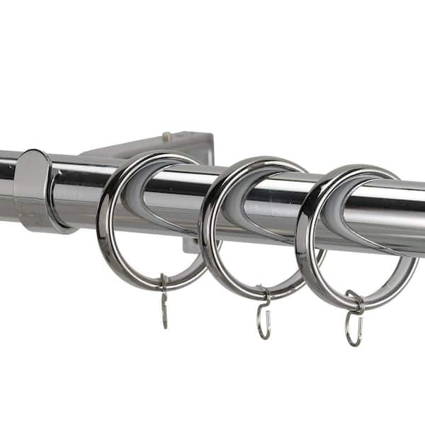 Hart & Harlow Anderson Decorative Traverse Rod w/ Rings 30-48 inch - Black  in the Curtain Rods department at Lowes.com