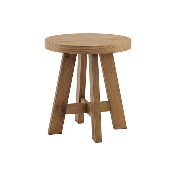 Martin Svensson Home BoHo 20 In. Natural Wood Round End Table