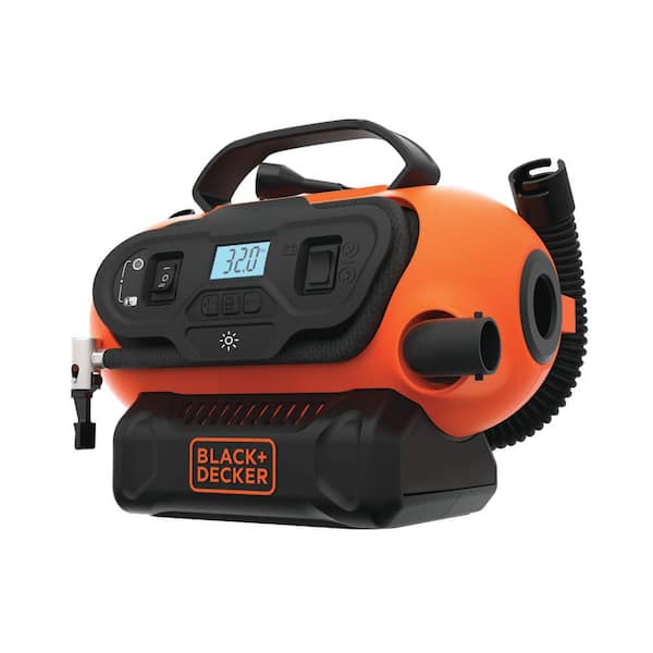 BLACK+DECKER 20V MAX* Cordless Tire Inflator, Cordless & Corded Power, Tool  Only (BDINF20C)