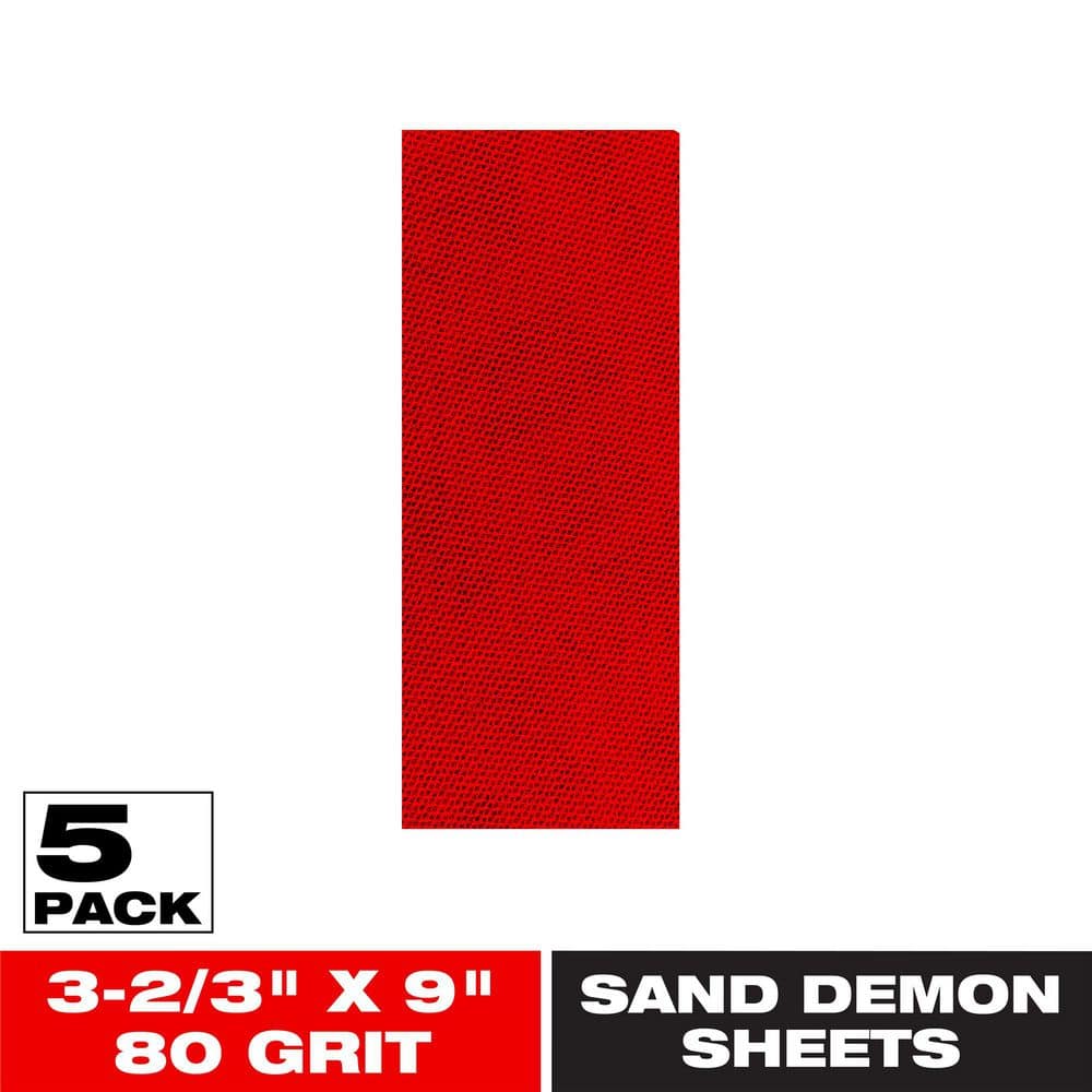 DIABLO 1/3 Sheet 80-Grit SandNET Reusable Sanding Sheets